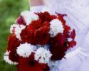 Red and White Brides Bouquet