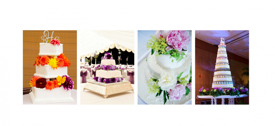 We specialize in creative floral designs for wedding cakes, cupcake toppers, table centerpieces, arches, and much more! 