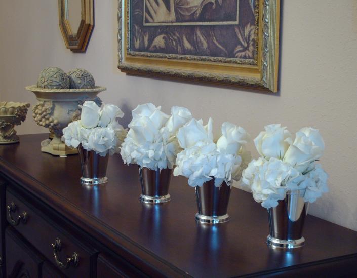 Mint Julep Centerpieces