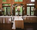 Head Table Display using light pink and creme roses