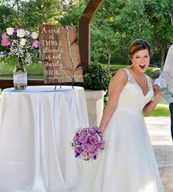 Purple Rose Wedding Bouquet